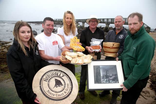 Sinead Mathers, Pete Irvine, Tony Rogers, Shauna McFall, Ruairidh Morrison, and Gerard Gray from Naturally North Coast and Glens Artisan Market are looking forward to three days of trading in Ballycastle on August 27th, 28th and 29th over the Auld Lammas Fair.PICTURE KEVIN MCAULEY/MCAULEY MULTIMEDIA