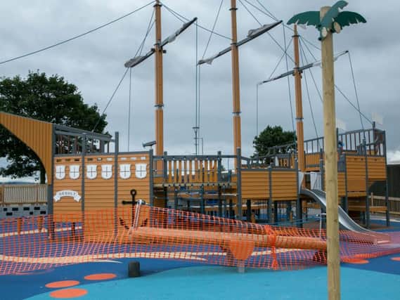 The pirate ship in Marine Gardens has been the target of previous bouts of vandalism. INCT 36-435-RM