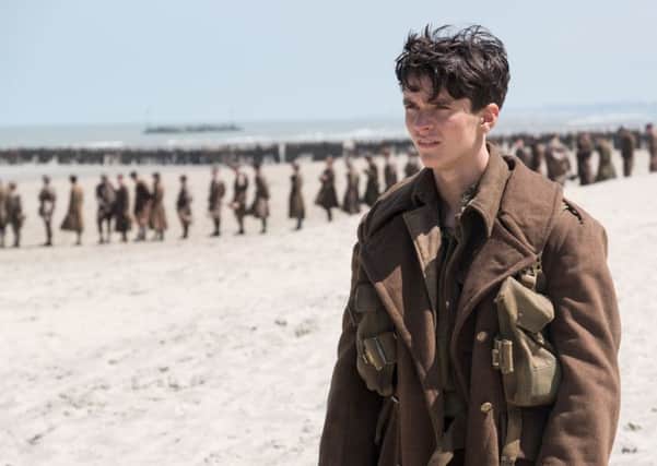 Undated film still handout from Dunkirk. Pictured: Fionn Whitehead as Tommy. See PA Feature FILM Reviews. Picture credit should read: PA Photo/Warner Bros. Entertainment Inc./Melinda Sue Gordon. WARNING: This picture must only be used to accompany PA Feature FILM Reviews.