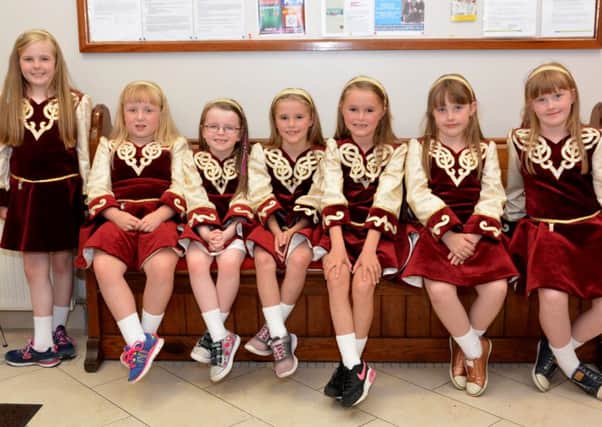 The Lisa Dempsey School of Irish Dancing performed at the Cairncastle Music and dance night.