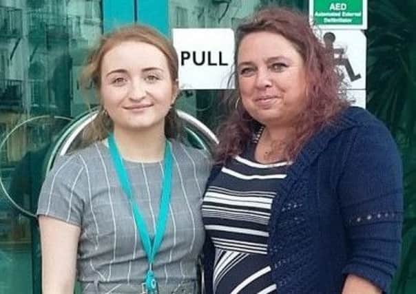 New Stress control classes have been announced for Newtownabbey and Carrick. Pictured here are  Rebecca Rooney (stress control facilitator) and Pamela Gray, service user