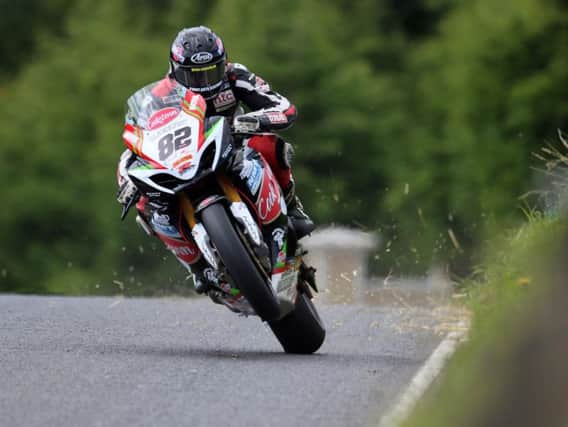 Derek Sheils qualified fifth fastest on the Cookstown B.E. Racing Suzuki for the Dundrod 150 Superbike race.