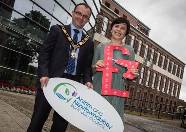 The Mayor, Cllr Paul Hamill and Orla Major, Public Sector Partnerships Manager launch the Princes Trust Development Awards Programme.