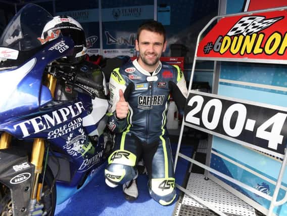 William Dunlop topped 200mph on the Temple Golf Club Yamaha R1 on Thursday at the MCE Ulster Grand Prix.