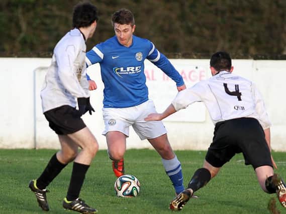 Limavady United striker Shane Jennings netted twice at the Showgrounds.