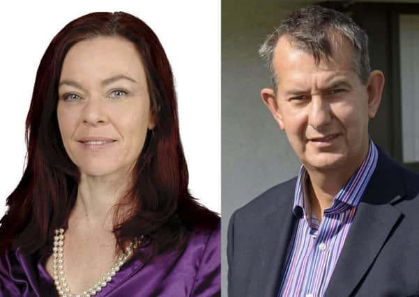 Clare Bailey from the Greens and
Edwin Poots, DUP