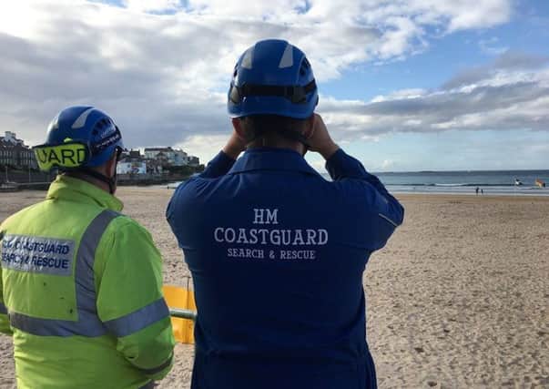 The coastguard received a call that three surfers were in difficulty