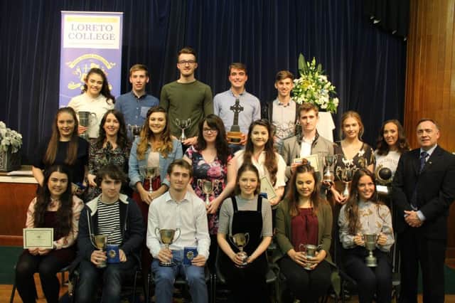 Year 14 subject award prizewinners at Loreto College Senior Prizegiving.