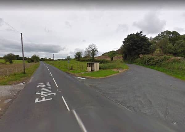 Police said they received a report at 10am on Saturday morning that a car had left the road close to junction of Fyfin Road and Concess Road. Photo via Google Maps