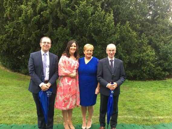 (l-r): NI Water's Graeme Smyth from Knockloughrim; Stephanie McCullagh; Anne McDowell; and Peter Johnston.
