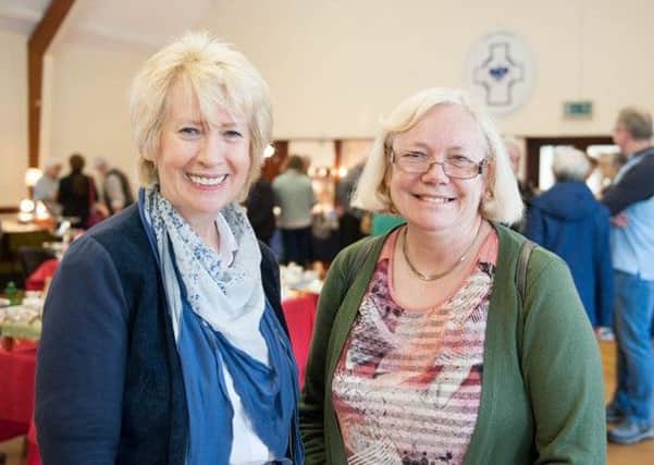 Lynda Bell and Lynda Brooks from the Parish Fundraising Committee overseeing the day