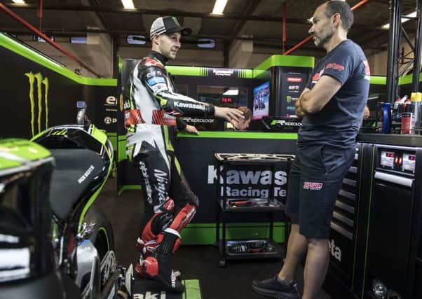 Jonathan Rea at Magny-Cours in France on Friday.