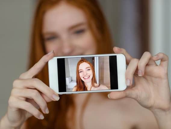 Taking a selfie
