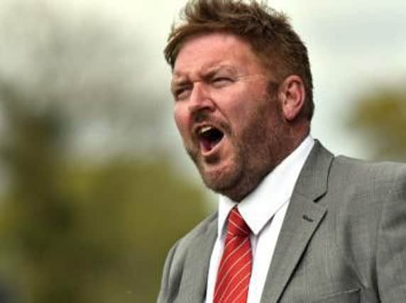 Portadown manager Niall Currie