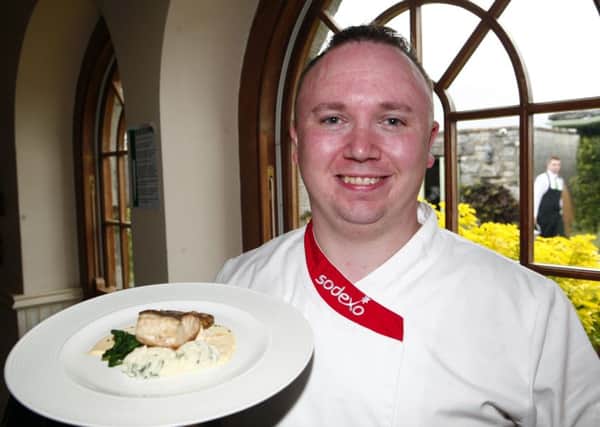 Chef Adam Stewart from Newtownabbey won a bronze medal in the All-Ireland Chef of the Year competition at Salon 2017. He is pictured here with one of his medal winning dishes.