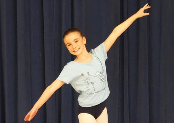Evie Scarlett from Ballyclare who was selected by English Youth Ballet and is currently in rehearsals for a professional production of Swan Lake at the Grand Opera House in Belfast.