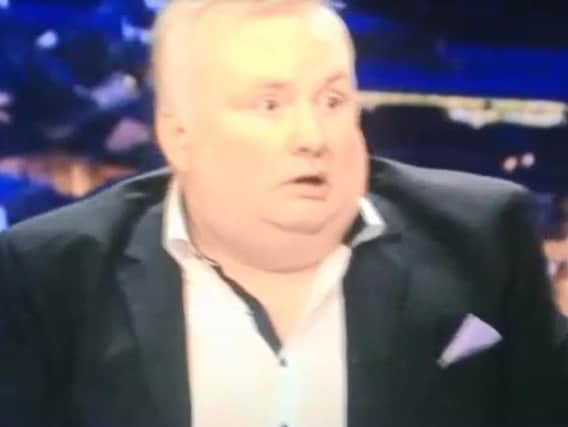 Stephen Nolan physically flinched when the man interrupted the live broadcast.