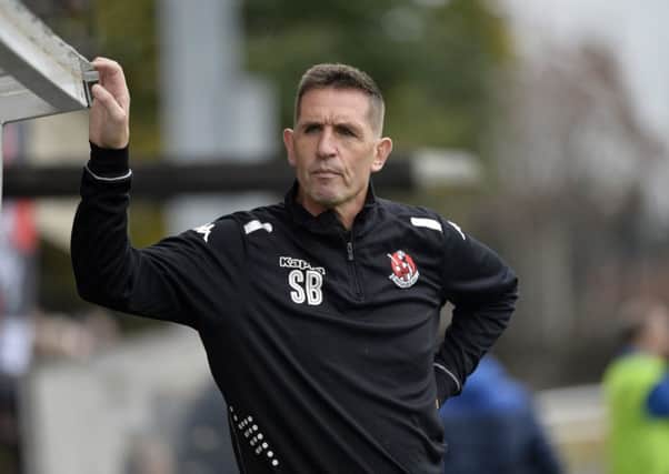 Crusaders manager Stephen Baxter suffered a frustrating weekend at a Seaview venue set to host league leaders Coleraine tonight in the cup. Pic by PressEye Ltd.