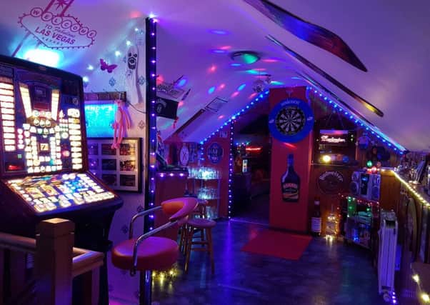 Andy Blair's stunning Las Vegan style games room