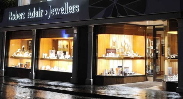 Robert Adair Jewellers unmistakeable modern, bright and spacious premises at 47-51 Mill Street, Ballymena.