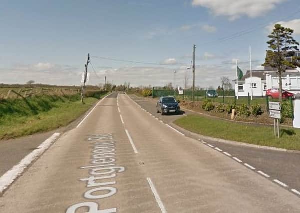 Police had received a report of a man being injured on the Portglenone Road near Groggan Primary School in the early hours of Tuesday morning. Pic: Google.
