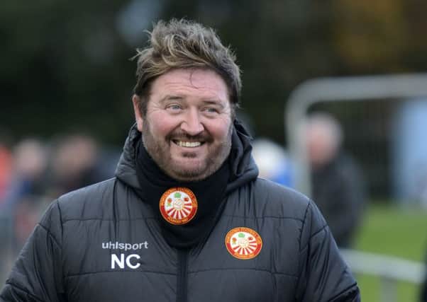 Portadown manager Niall Currie.