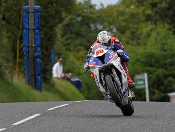 Peter Hickman on the Smiths Racing BMW at the Ulster Grand Prix.