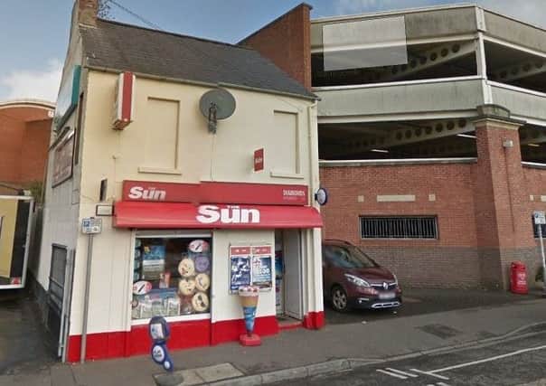 Diamond's newsagent where the Â£300,000 scratch card was purchased. Google street image.