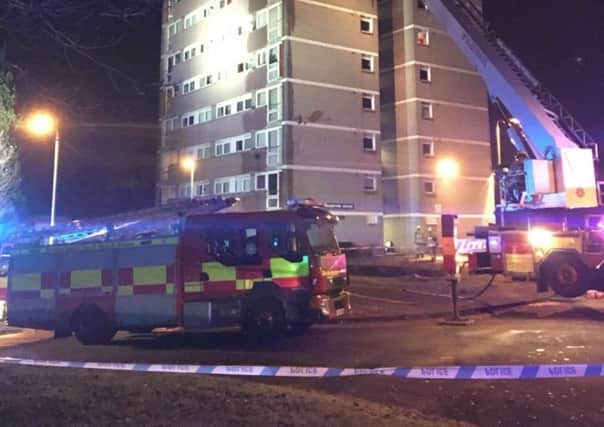 More than 50 firefighters were involved in tackling the blaze at Coolmoyne House, Seymour Hill on Wednesday evening.